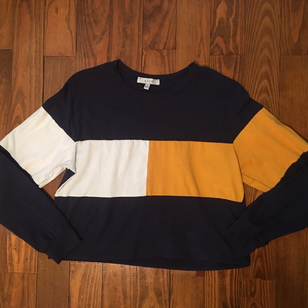 Gaze colorblock long sleeve shirt